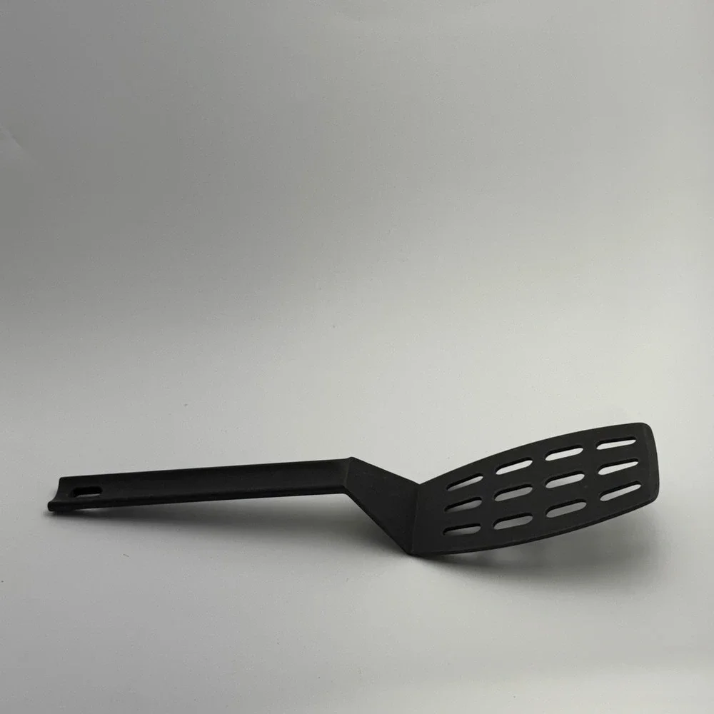 Kuhn Rikon‎ Black Nylon Slotted Turner Spatula Made in Switzerland
